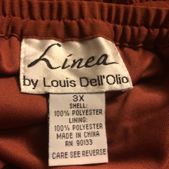 Linea Louis Dell'Olio Tiered Skirt Copper - 2x - Picture 3 of 5